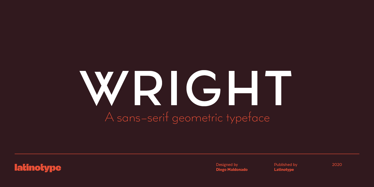 Przykładowa czcionka Wright Deco #1